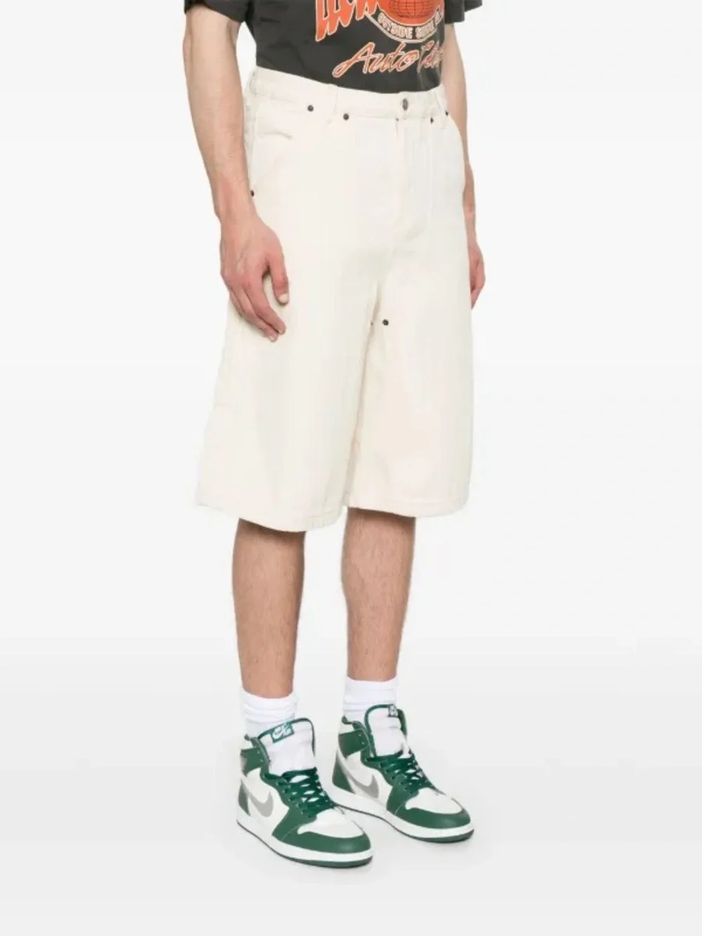 🆕 Honor The Gift Gears Carpenter shorts heavyweight workwear Cream jorts 36